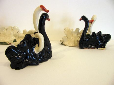 Swans by Martin Poppelwell. Image courtesy of the artist and Melanie Roger Gallery.