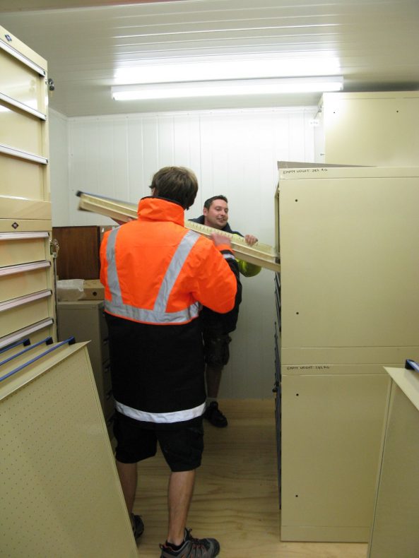 installing plan drawers Te Papa’s Blog