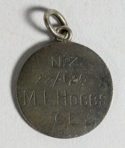 Nurse Mary Hobbs - unofficial identity disc, 1915