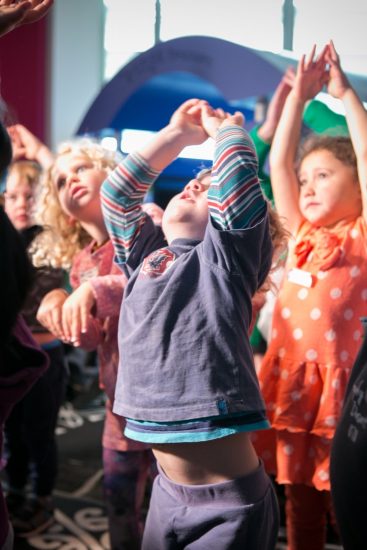 Kids get creative with dance at Te Papa. Photograph by Kate Whitley. Te Papa