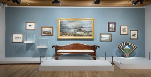 Installation view of the exhibition Framing the View. Photographed by Norm Heke, January 2016. 