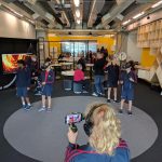Students in the Learning Lab at Te Papa