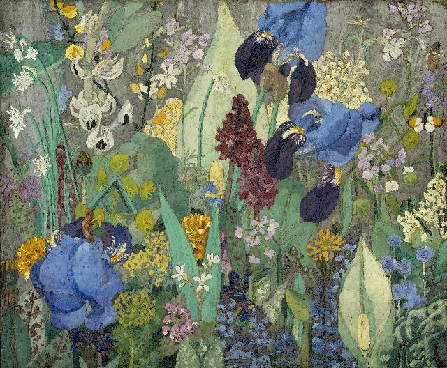 Cedric Morris's floral painting 'Spring flowers' of 1923