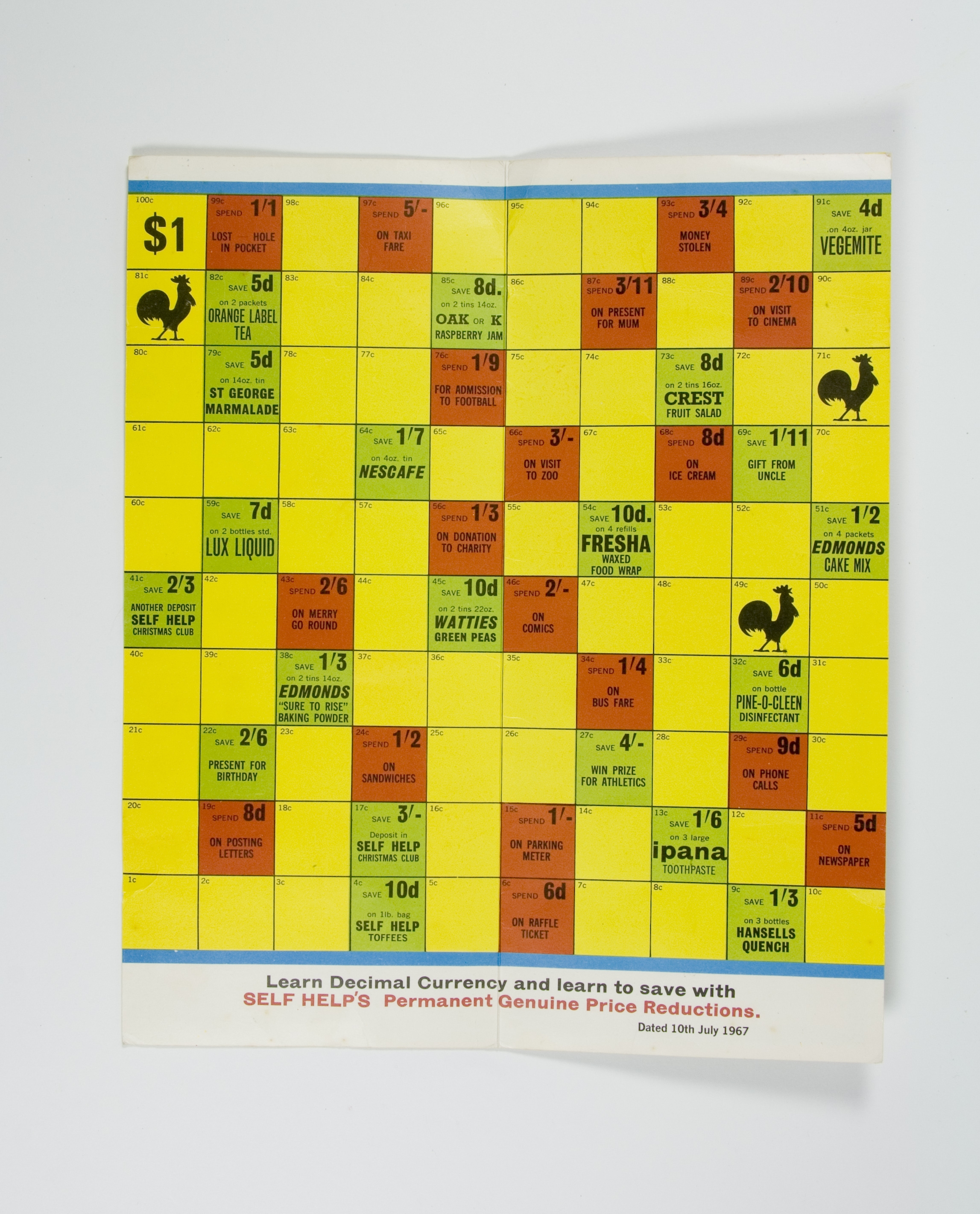 The chequered playing board