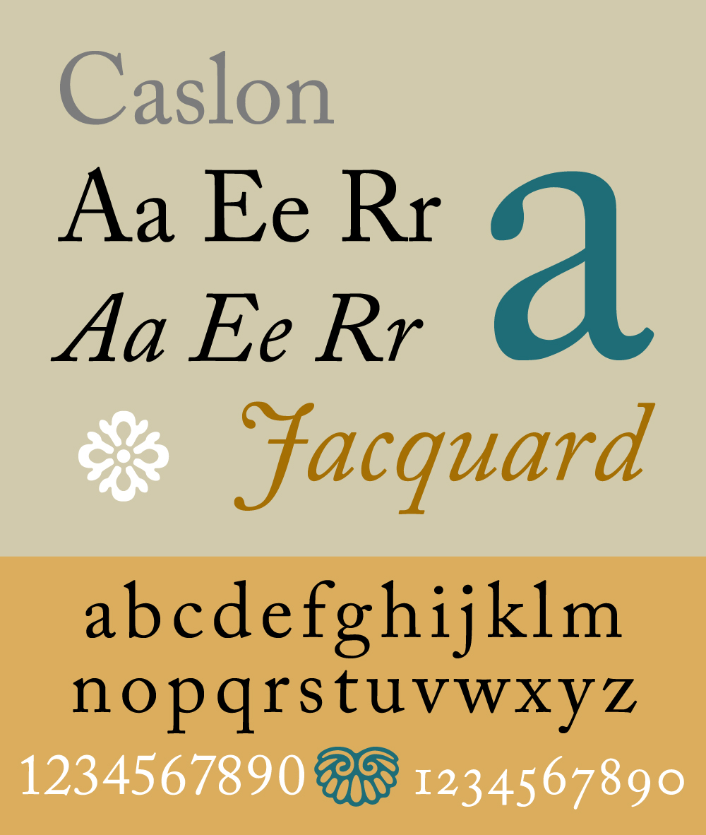 Specimen of Adobe Caslon, as designed by Carol Twombly and included in the Adobe Originals programme. GNU Free Documentation License