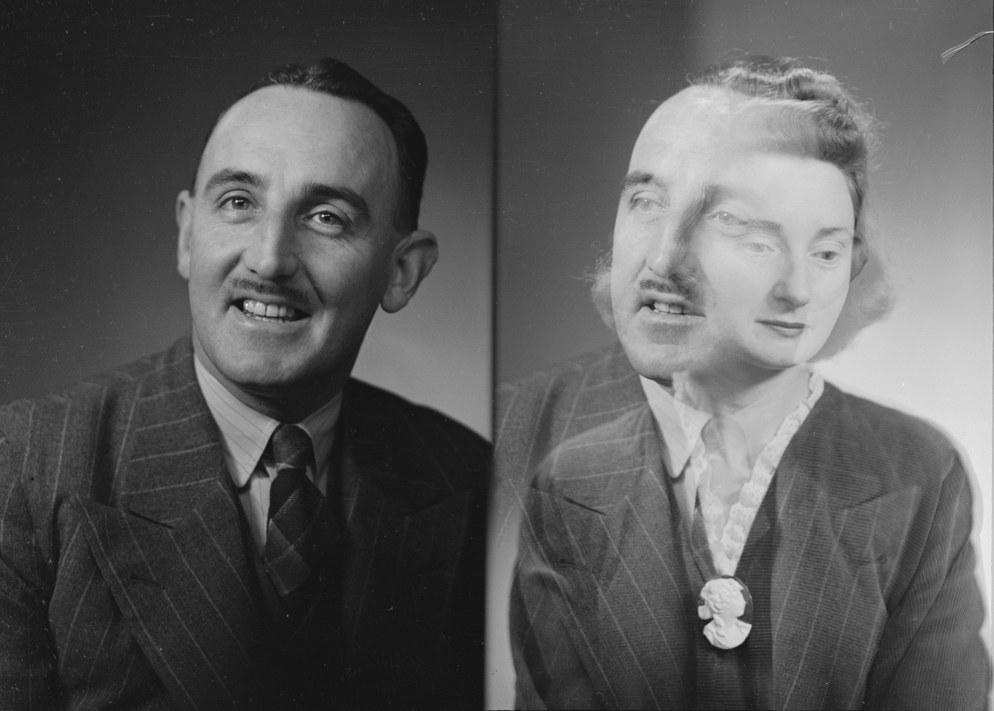 Mr Ken Waller, 1946. Spencer Digby Studios. Half-plate negative. Te Papa, B.063134 variant