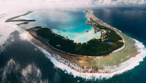 Aerial view of Atafu atoll