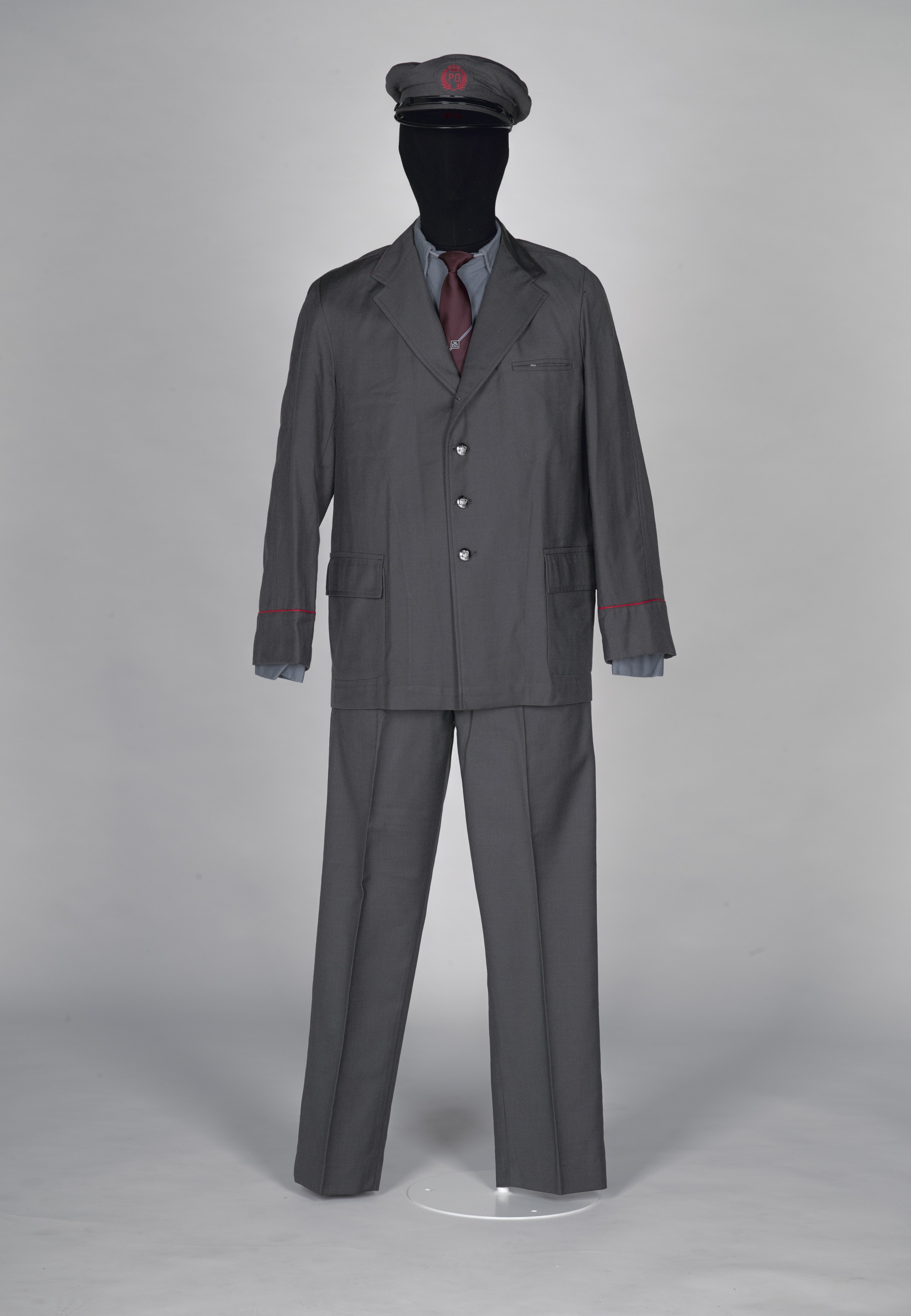 Grey men's postal suit