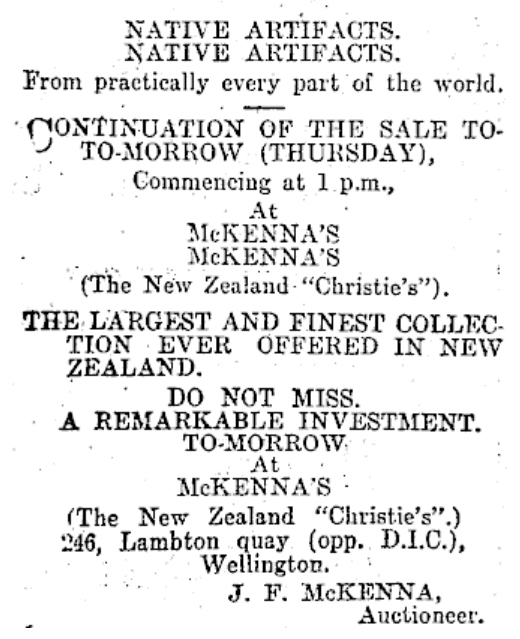 A page from the Evening Post