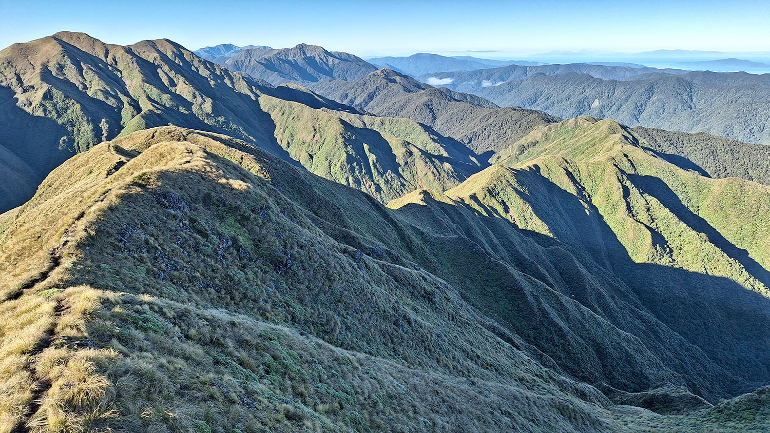 View of the Tararua Ranges, a vast mountain range